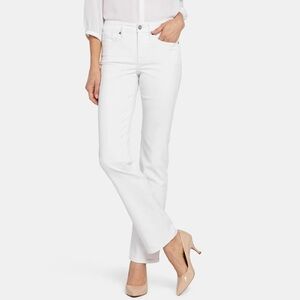 NYDJ Women's Straight Leg White Jeans